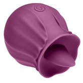 Health And Wellness Flutter Oral Tongue Stimulator Purple Rose Stimulators