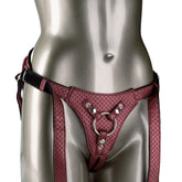 Her Royal Harness The Regal Queen Red Comfortable Vegan Leather Womens Leather