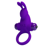 Pretty Love Vibrant (Purple) – Silicone Vibrating Penis Ring with 10 Vibration Functions > Cock Ring > Vibrating