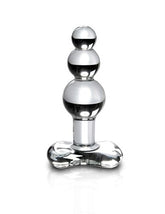 Icicles Clear Glass Anal Plug with Tapered Tip for Comfort > Sex Toys > Glass