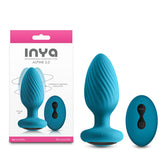 Inya Alpine 2.0 Teal Remote Controlled Butt Plug 10.7 cm Butt Plugs - Vibrating