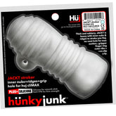 Jackt White Ice Male Stroker Sleeve with Nubs and Ridges Strokers - Manual