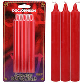 Japanese Drip Candles Red 3 Pack for Sensation Play Drip Candles