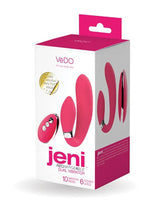 Jeni C-Shaped Dual Motor Vibrator with Remote Control Pink Vibrators - G Spot