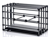 Kennel Adjustable Cage With Padded Board – Metal Bondage Cage Sex Furniture