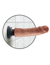 King Cock 9 Inch Vibrating Realistic Dildo in Tan Color Dongs Realistic