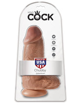 King Cock Chubby Tan Realistic Suction Mounted Dildo With Balls Dongs Realistic