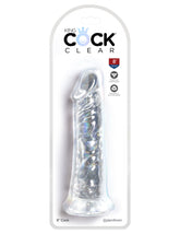 King Cock Clear 8 Inch Realistic Dildo for Adult Pleasure DONGS
