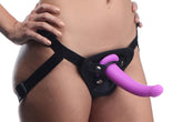 XR Navigator Strap On Adjustable Harness With G Spot Dildo 7 Inches Purple STRAP-ONS