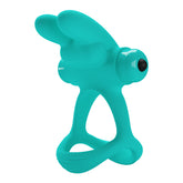 Passionate Dante (Turquoise) – Whisper-Quiet Vibrating Silicone Penis Ring Turquoise > Cock Ring > Vibrating