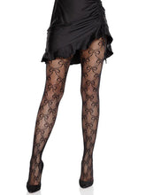 Leg Avenue Bow Net Tights Black Hosiery One Size Stretchy Hosiery