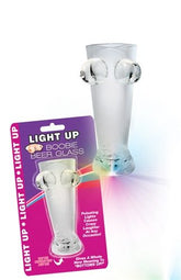Light Up Boobie Beer Glass Party Favor with Multi-Color Lights Bachelor & Bachelorette Items