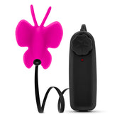 Luxe Butterfly Teaser Vibrating Clitoral Stimulator Fuchsia STIMULATORS