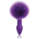 The 9's Cottontails Silicone Ribbed Butt Plug with Faux Fur Tail > Anal Range > Tail Butt Plugs