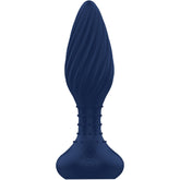 Maxrim Remote Control Rimming Plug Blue for Adult Intimacy Butt Plugs