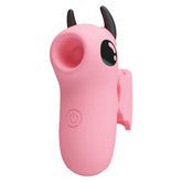 Magic Devil Finger Vibrator (Pink) – Rechargeable Silicone Mini Vibrator > Sex Toys For Ladies > Finger Vibrators