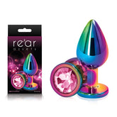 Rear Assets Multi Medium (Pink Gem) – Lightweight Metal Butt Plug Multi Medium > Anal Range > Jewel Butt Plugs