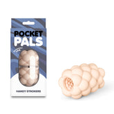 Pocket Pals Bubbles Mini Stroker – Travel-Friendly Reversible TPE Stroker Flesh > Sex Toys For Men > Masturbators Cup