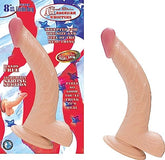 Nasstoys Realistic 8 Inch Flexible Dong With Suction Base Dongs Realistic