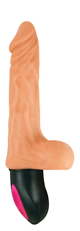 Natural Realskin Warming Bendable Vibrator With 12 Functions DONGS Vibrating