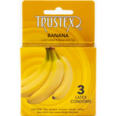Trustex Flavored Lubricated Condoms (Banana) – 3 Pack Condoms Default Title > Essentials > Condoms