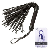 Nocturnal Collection Black Flogger for Sensory Bondage Play Whips & Paddles