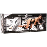 Obedience Bench with Adjustable Sex Machine for Adults Black Sex Machines