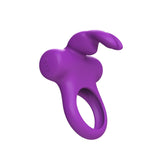 Ohhh Bunny Frisky Purple Vibrating Ring for Couples Play Cock Rings Vibrating