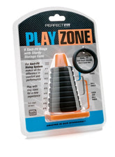 Perfect Fit Play Zone Kit Black Cock Ring Set for Comfortable Fit COCK RING Set