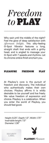 Playboy Pleasure Afternoon Delight Ombre G-Spot Vibrator Vibrators - G Spot