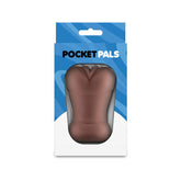 Pocket Pals Vagina Stroker (Brown) – Body-Safe Masturbator Strokers - Manual