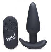 Silicone Butt Plug (Black) – Remote-Controlled 21X Vibrating Butt Plug > Anal Range > Vibrating Butt Plugs