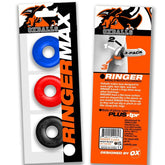 Ringer Max Three Piece Multi Colour Cockring Set COCK RING Set