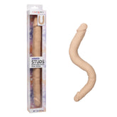 Silicone Studs Bend and Hold Dual Dong (Ivory) – 16 Inch Silicone Dong > Dildos > Double Dildos