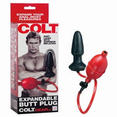 COLT Expandable Butt Plug 4 Inches Black > Anal Range > Tunnel and Stretchers