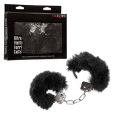 Ultra Fluffy Black Furry Bondage Cuffs For Couples Play > Bondage Gear > Handcuffs