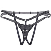 Sportsheets Aurora High Waisted Strap On Adjustable Strap-On Harness No Probe Included Black Size Up to 60 Inches Hip > Realistic Dildos and Vibes > Strap On Harnesses