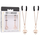Sex & Mischief Brat Pearl Nipple Clips Nipple Stimulators