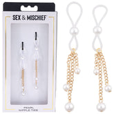 Sex & Mischief Pearl Nipple Ties Nipple Stimulators