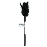 Sex and Mischief Black Feather Tickler Sensual Teasing Toy Whips & Paddles