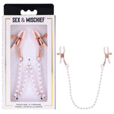 Sex and Mischief Peaches n CreaMe Pearl Nipple Clamps Nipple Clamps