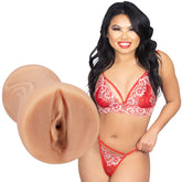 Signature Strokers Cindy Starfall Pocket Pussy 6 Inches Flesh Brown Strokers - Manual