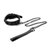 Sinful Adjustable 1 Inch Black Collar and Leash for Adults > Bondage Gear > Collars