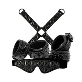 Sinful Black Bondage Kit With Restraints And Mask Set > Bondage Gear > Bondage Kits