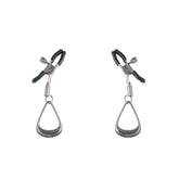 Sportsheets Velvet Noir Tuggable Nipple Clamps with Gunmetal Finish and Adjustable Restraints Nipple Stimulators