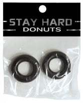 Stay Hard Donuts 2-Pack Black Thick Power Stretch Cock Rings COCK RING Set