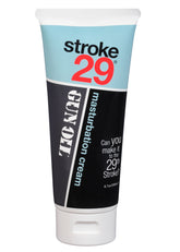 Stroke 29 Warming Masturbation Lubricant Cream 6.7 Ounce Tube – Thick Non-Greasy Personal Lubricant Masturbation Cream