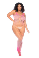 Sunset Bloom Floral Ombre Bodystocking Lingerie by Mapale Bodystocking