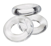 Super Stretch Clear Cockring Combo Set for Longer Performance COCK RINGS