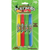 Sweet and Sour Play Pens 4 Pack – Assorted Flavored Edible Pens Bachelor & Bachelorette Items